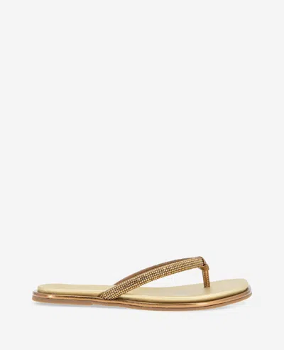 Reaction Kenneth Cole Reaction - Wynwood Jewel Thong Sandal In Bronze