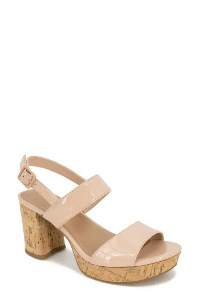 Reaction Kenneth Cole Reebeka Platform Sandal In Latte Patent