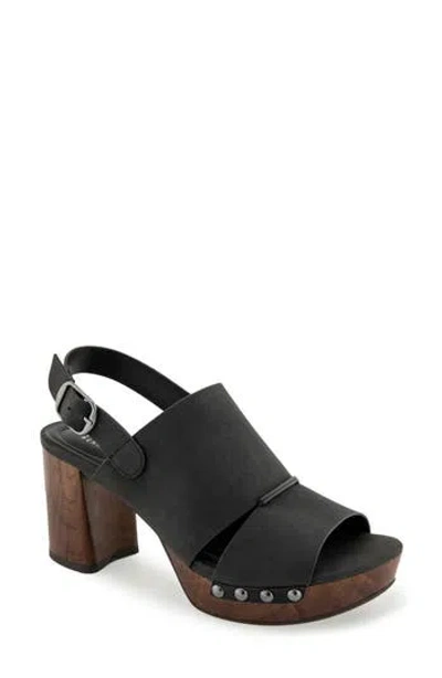 Reaction Kenneth Cole Rehoboth Platform Mule Sandal In Black