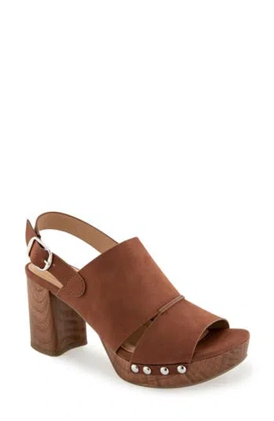 Reaction Kenneth Cole Rehoboth Platform Mule Sandal In Brown