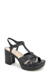 Reaction Kenneth Cole Reina T-strap Platform Sandal In Black