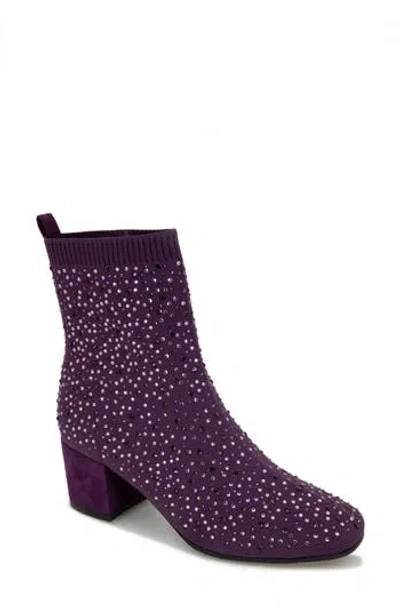Reaction Kenneth Cole Rida Stretch Bootie Women) In Dark Purple