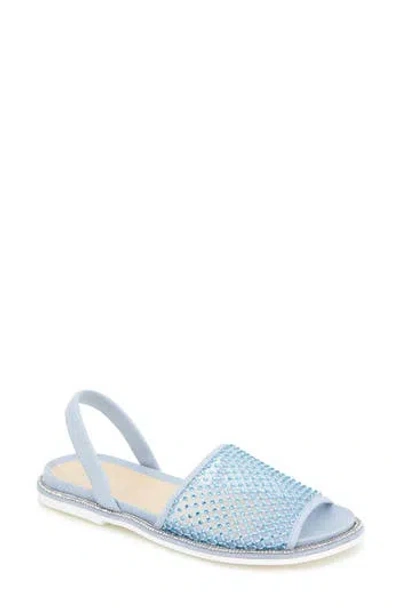 Reaction Kenneth Cole Saavi Rhinestone Mesh Sandal In Blue