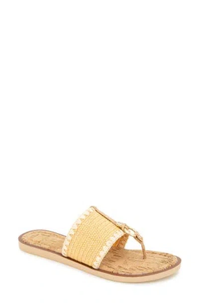 Reaction Kenneth Cole Sabriya Slide Sandal In Orange Raffia