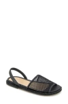 Reaction Kenneth Cole Savvi Slingback Sandal In Black Crystal Mesh