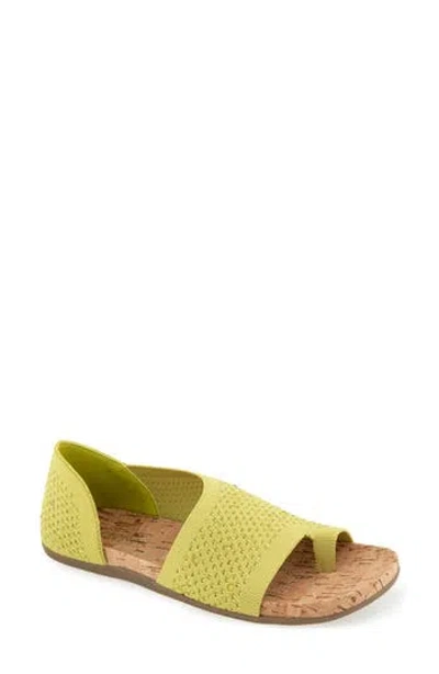 Reaction Kenneth Cole Sential Rhinestone Knit Sandal In Yellow