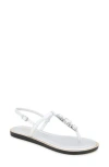Reaction Kenneth Cole Sera T-strap Sandal In Silver Metallic