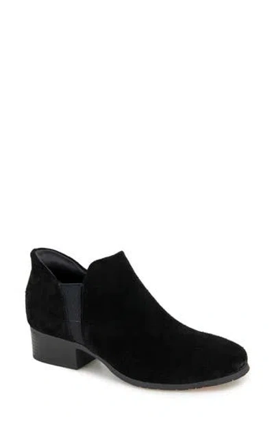 Reaction Kenneth Cole Serafina Ez-on Ankle Bootie In Black Suede