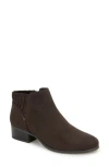 Reaction Kenneth Cole Shea Zip Ankle Boot In Chocolate Micro