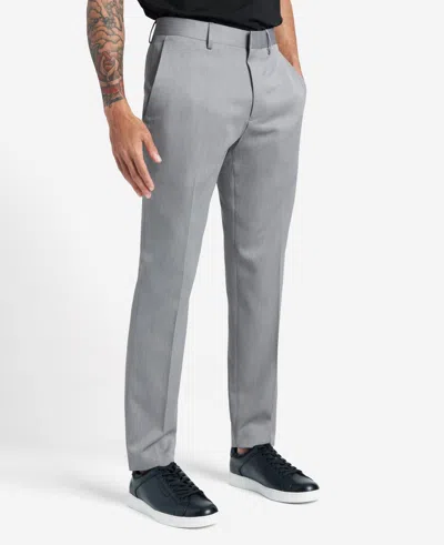 Reaction Kenneth Cole Slim-fit Stretch Dress Pant In Heather Grey