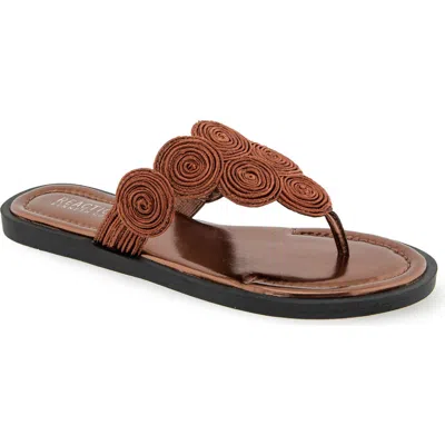 Reaction Kenneth Cole Spiraling Flip Flop In Brown