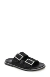 Reaction Kenneth Cole Sydney Embellished Slide Sandal In Black Boucle