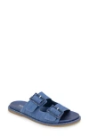 Reaction Kenneth Cole Sydney Embellished Slide Sandal In Denim