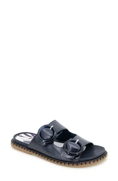 Reaction Kenneth Cole Sydney Embellished Slide Sandal In Navy