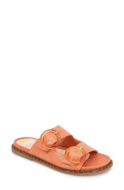 Reaction Kenneth Cole Sydney Embellished Slide Sandal In Terracotta