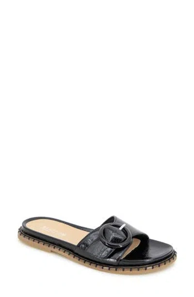 Reaction Kenneth Cole Syrena Buckle Slide Sandal In Black
