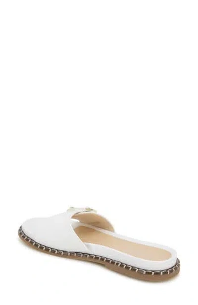 Reaction Kenneth Cole Syrena Buckle Slide Sandal In Ecru