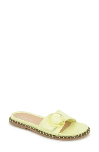 Reaction Kenneth Cole Syrena Buckle Slide Sandal In Lime Zest