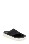 Reaction Kenneth Cole Teffi Knit Platform Sandal In Black Knit
