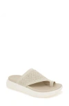 Reaction Kenneth Cole Teffi Knit Platform Sandal In Natural Knit