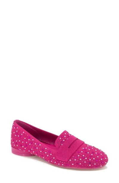 Reaction Kenneth Cole Unity Crystal Knit Loafer In Pink Knit
