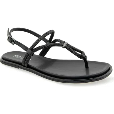 Reaction Kenneth Cole Wali Crystal Sandal In Black