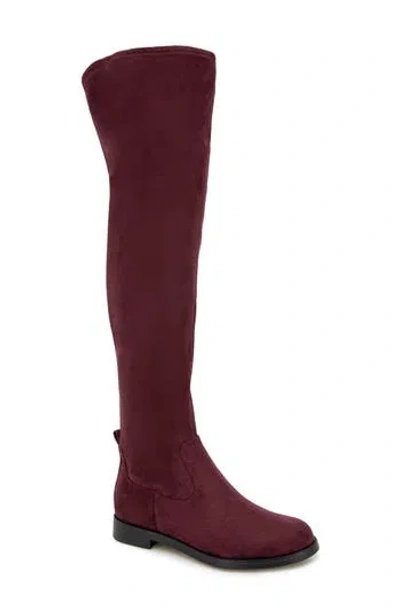Reaction Kenneth Cole Windy Knee High Boot In Burgundy