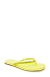 Reaction Kenneth Cole Wynwood Crystal Strap Flip Flop In Limeade