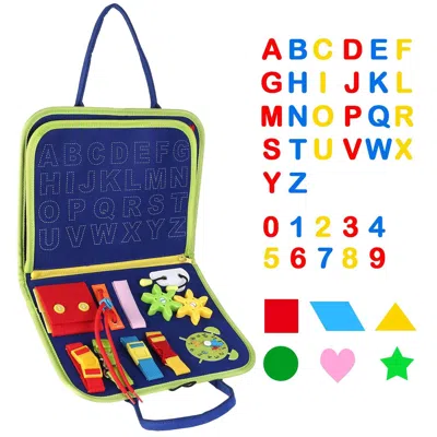 Readado Kids Busy Board Sensory Activity Board Preschool Learning Toys Montessori Educational Gift For 1-6 Y