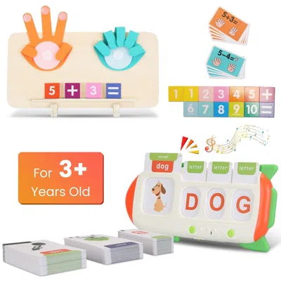Readado Talking Flash Cards And Finger Counting Math Board Interactive Learning Toys For Kids Aged 3+ Number