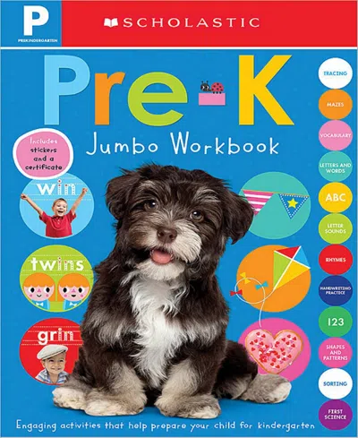Readerlink Kids' Scholastic-pre-k Jumbo Workbook-scholastic Early Learners Jumbo Workbook In Multi
