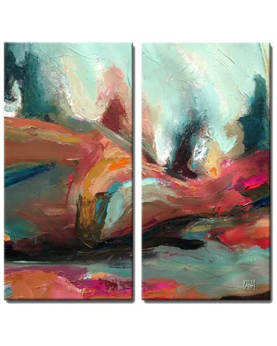 Ready2hangart Abstract Abs Xii Wrapped Canvas Wall Art By Tristan Scott In Multi