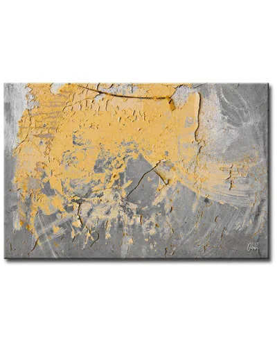 Ready2hangart Abstract Abs Xvi Wrapped Canvas Wall Art In Gray