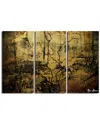 Ready2hangart Abstract Flower Vi 3pc Wrapped Canvas Wall Art By Tristan Scott