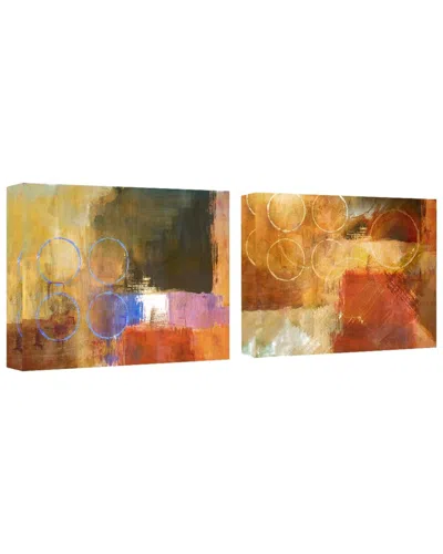 Ready2hangart Abstract Spa I 2-piece Wrapped Canvas Wall Art By Tristan Scott