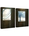 Ready2hangart Abstract Spa Xxviii 2pc Wrapped Canvas Wall Art By Tristan Scott