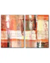 Ready2hangart Abstract Spa Xxxii 2pc Wrapped Canvas Wall Art By Tristan Scott