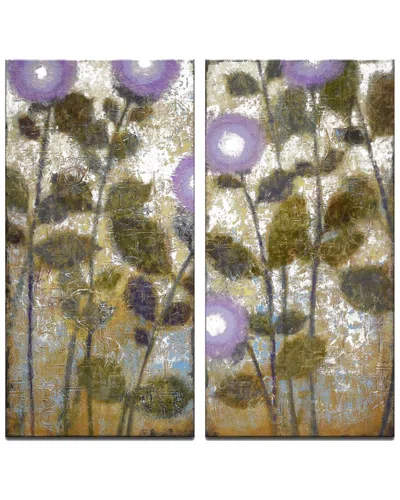 Ready2hangart Amethyst 2pc Wrapped Canvas Wall Art By Norman Wyatt In Multi