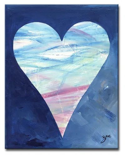 Ready2hangart Antoine Wrapped Canvas Wall Art By Salvatore Principe In Blue