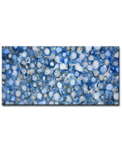 Ready2hangart Arctic River Stones Wrapped Canvas Wall Art By Norman Wyatt In Blue