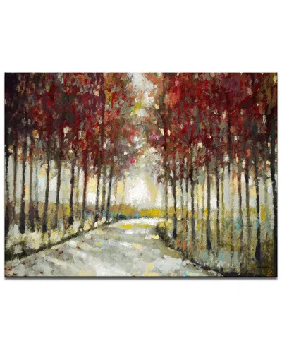 Ready2hangart Autumn Morning Drive Wrapped Canvas Wall Art By Norman Wyatt In Multi