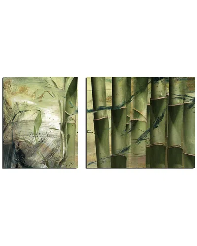 Ready2hangart Bamboo Abstract 2pc Wrapped Canvas Wall Art By Tristan Scott