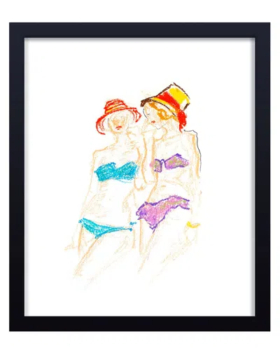 Ready2hangart Bathing Beauties Framed Print Wall Art In Multi