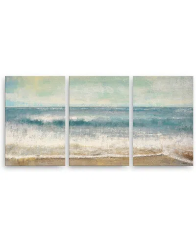 Ready2hangart Beach Memories Wrapped Canvas Wall Art By Norman Wyatt In Blue