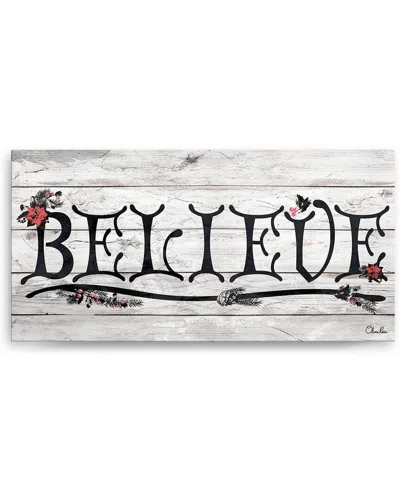 Ready2hangart Believe Iii Canvas Wall Art By Olivia Rose In White