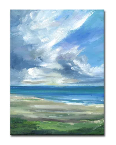 Ready2hangart Big Sky Wrapped Canvas Wall Art By Leslie Owens In Blue