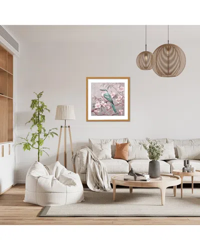 Ready2hangart Blue Chinoiserie Bird Spring Vibes By Andrea Haase Wall Art In Black