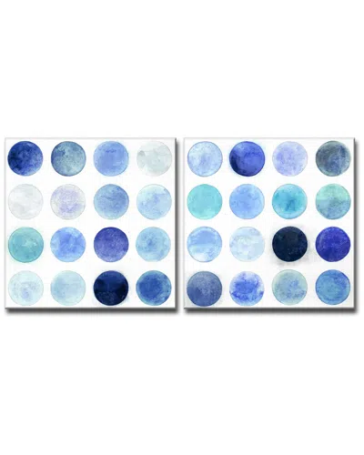 Ready2hangart Blue Moons I/ii Wrapped Canvas Wall Art Set