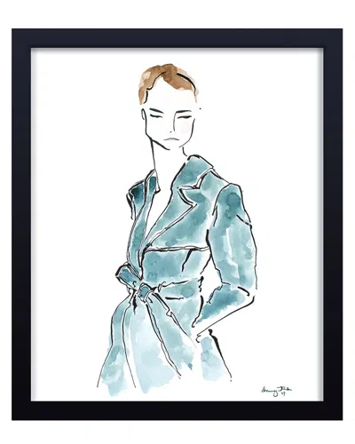 Ready2hangart Blue Trench Framed Print Wall Art In Multi