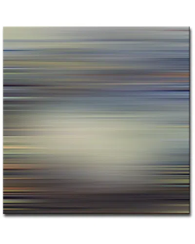 Ready2hangart Blur Stripes Iii Wrapped Canvas Wall Art By Tristan Scott In Gray